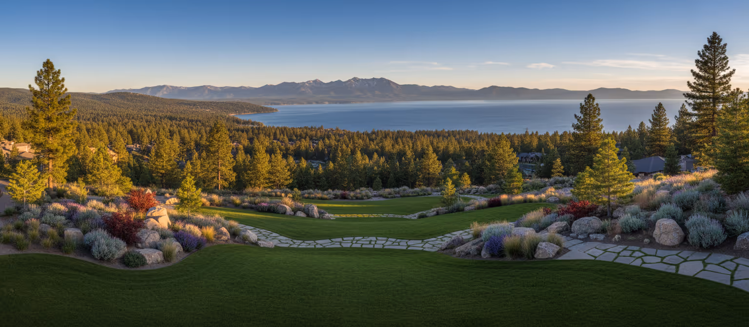 Lake Tahoe North Shore mountain landscape